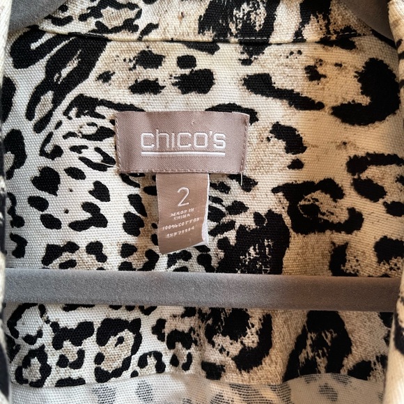 Chicos Leopard Print Jacket - Picture 2 of 9